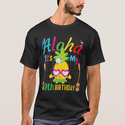 アロハそれは私の10番目の誕生日ハワイ第二の女の子Spである Tシャツ (正面)