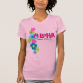 アロハとはハローレディースTシャツのこと Tシャツ (正面)