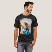 アロハなハワイアンキャットの面白グッズ Tシャツ (正面フル)