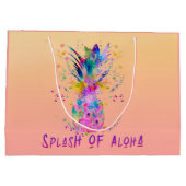 アロハのスプラッシュ ラージペーパーバッグ (裏面)