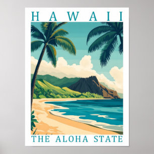 アロハの州 ハワイ アメリカ旅行 ポスター