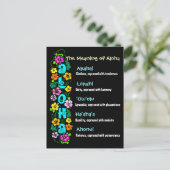 アロハの意味 ポストカード (スタンド正面)