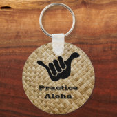 アロハの練習 キーホルダー (正面)