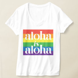 アロハはアロハ レインボープライド ハワイ Tシャツ