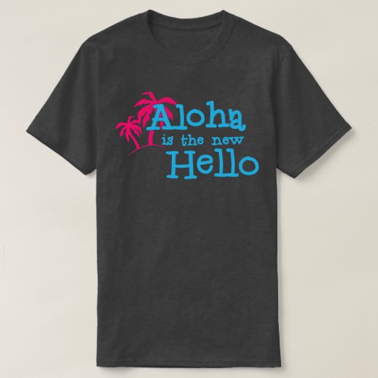 アロハは新しいハローサマーおもしろいビアだ Tシャツ (デザイン正面)