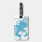 アロハアクアブルーフローラ ラゲッジタグ (裏面縦)