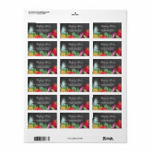 アロハアドレエレガントスウェディングラベルステッカールアウ（ハワイ式宴会） ラベル (フルシート)