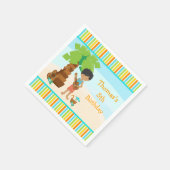 アロハアフリカンアメリカンボーイパーティー スタンダードカクテルナプキン (角)