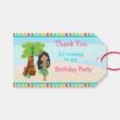 アロハアフリカンアメリカン・ガール ギフトタグ (正面(横))