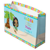 アロハアフリカンアメリカン・ガール・サンキュー ラージペーパーバッグ (裏面アングル)