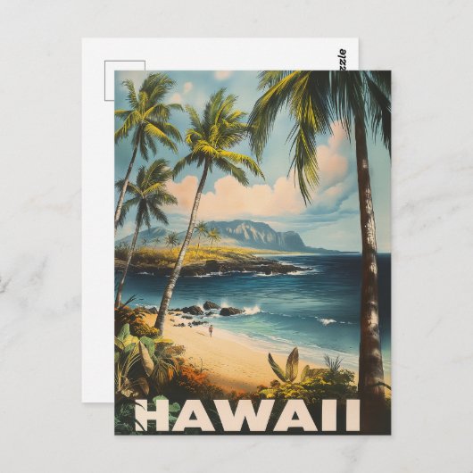 アロハアワイツ:ハワイのヴィンテージ ポストカード (正面/裏面)