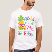 アロハイトスマイ7誕生日ハワイセカンドガールズルア Tシャツ (正面)