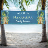 アロハウェルカムパーソナライズされたファミリー懇親会 横断幕