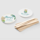 アロハウォータカラートロピカルパイナップルビーチハンドファン ハンドファン (組立なし)