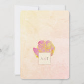 アロハウォータカラーフローラ 招待状 (正面)