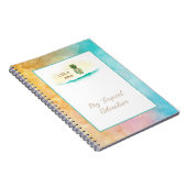 アロハウォーターカラーパイナップル島 ノートブック (右側)