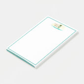 アロハウォーターカラーパイナップル島 ポストイット (アングル)