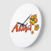 アロハウォールクロック ラージ壁時計 (傾斜)
