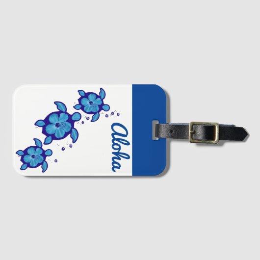 アロハウミガメ ラゲッジタグ (正面横)