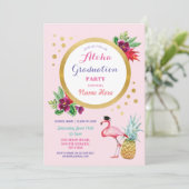 アロハエクセションパーティーフラミンゴ招待状トロピカル 招待状 (スタンド正面)