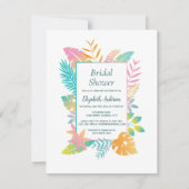 アロハエレガントトロピカルテーマブライダルシャワー 招待状 (正面)