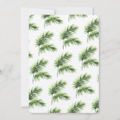 アロハオネダーランド夏の熱帯少女1st誕生日 招待状 (裏面)