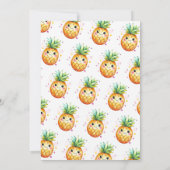 アロハオネダーランド夏パイナップル1st誕生日Inv 招待状 (裏面)