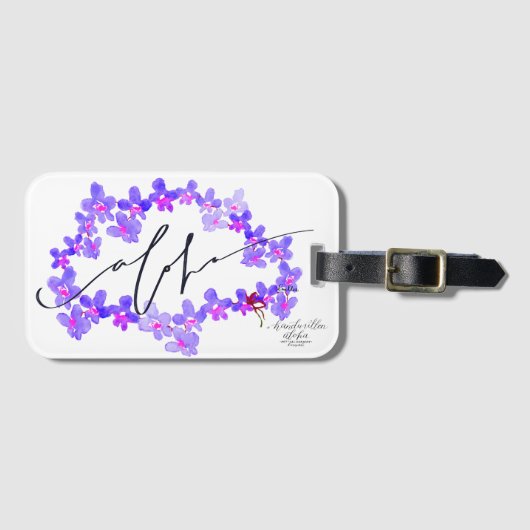 アロハオーキッドラゲッジタグ ラゲッジタグ (正面横)