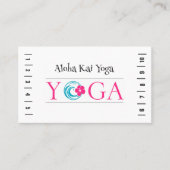 アロハカイヨガパンチカード 名刺 (正面)