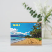 アロハカスタマイズハワイトロピカル ポストカード (スタンド正面)
