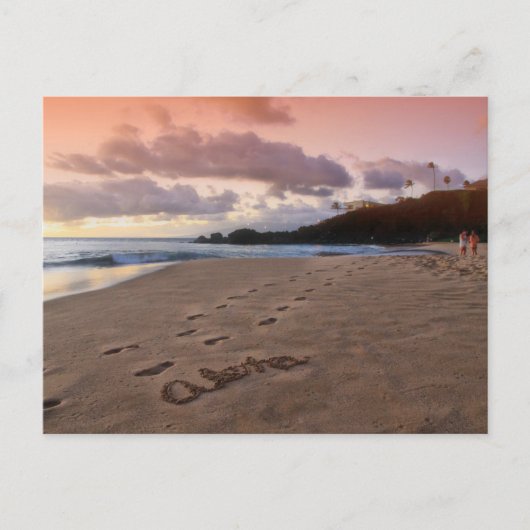 アロハカナパリビーチはがき ポストカード (正面)