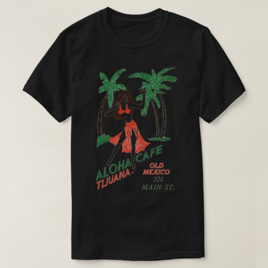 アロハカフェ Tシャツ (デザイン正面)