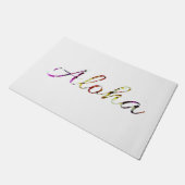 アロハカラフルハワイアン ドアマット (アングル)