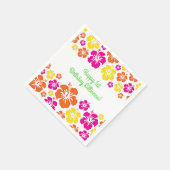 アロハカワイイハワイアンキッズバースデーパーティー スタンダードカクテルナプキン (角)