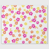 アロハカワイイハワイアンキッズバースデーパーティー ラッピングペーパー (フラット)