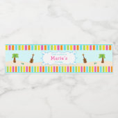 アロハカワイガール ペットボトルラベル (シングルラベル)