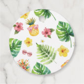 アロハガールサマートロピカルルアウ(ハワイ式宴会)誕生日パーティー フェイバータグ (裏面)