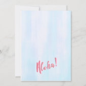 アロハガールズルアウ（ハワイ式宴会）誕生日パーティーの招待 招待状 (裏面)