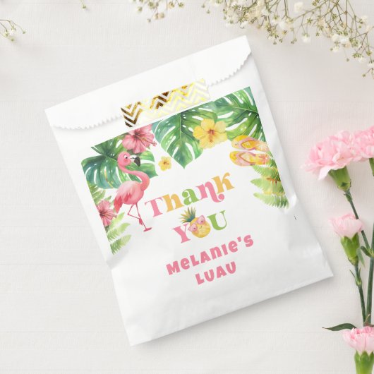 アロハガール夏トロピカルルアウ(ハワイ式宴会)誕生日ありがとう フェイバーバッグ (封をした状態)