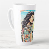 アロハガール カフェラテマグ (左アングル)