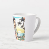 アロハガール カフェラテマグ (右アングル)