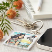 アロハガール キーホルダー (正面右)