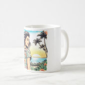 アロハガール コーヒーマグカップ (正面右)