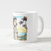 アロハガール ジャンボコーヒーマグカップ (正面右)