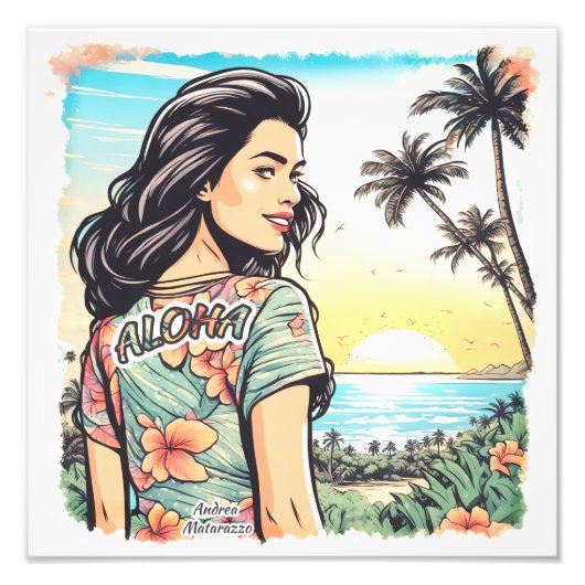 アロハガール フォトプリント            (正面)