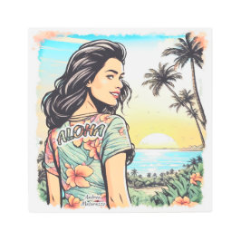 アロハガール メタルプリント