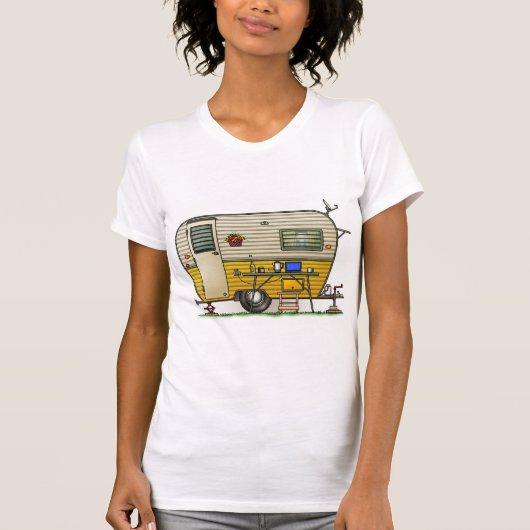 アロハキャンピングカートレーラー Tシャツ (正面)