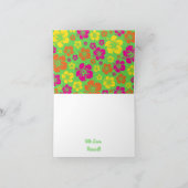 アロハキュートハワイアン1st誕生日パーティーテーマ カード (内部)