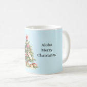 アロハクリスマスツリー コーヒーマグカップ (正面右)