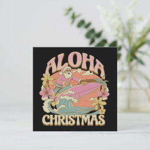 アロハクリスマス サーフィングサンタ ハワイアン カリキマカ シーズンカード